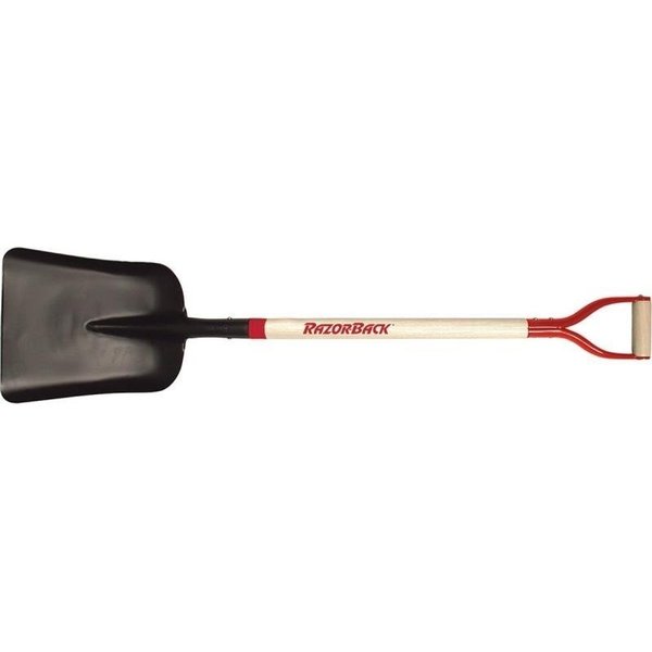 Union Tools Scoop Shovel, 1114 in W Blade, 1412 in L Blade, Steel Blade, North American Hardwood Handle 79809